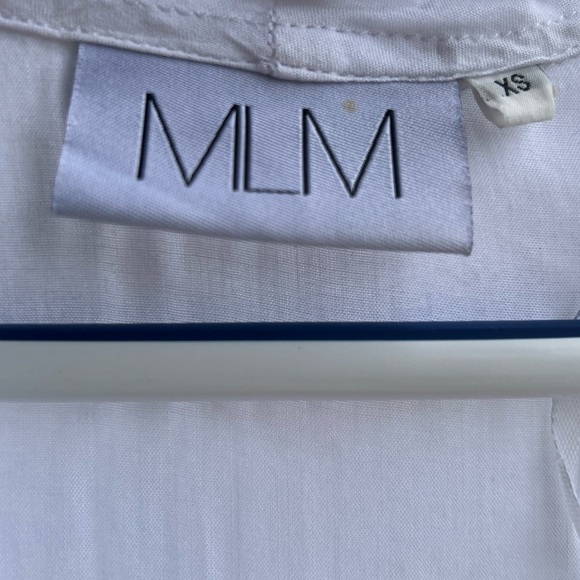 🆕 MLM White Drape Front Maternity & Nursing Blouse Size XS - Picture 8 of 10